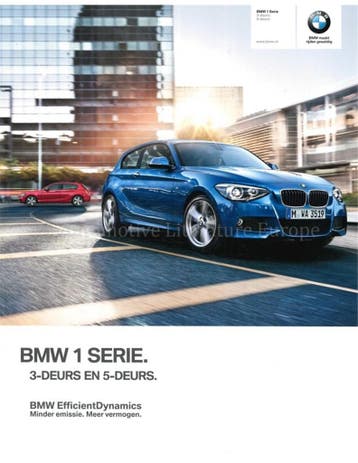 2014 BMW 1 SERIE BROCHURE NEDERLANDS, Nieuw