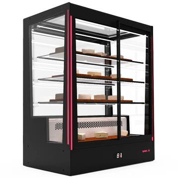 Koelvitrine | PAK | Zwart | +2°C/+6°C | Geforceerd | 4, Verzenden, Nieuw in verpakking