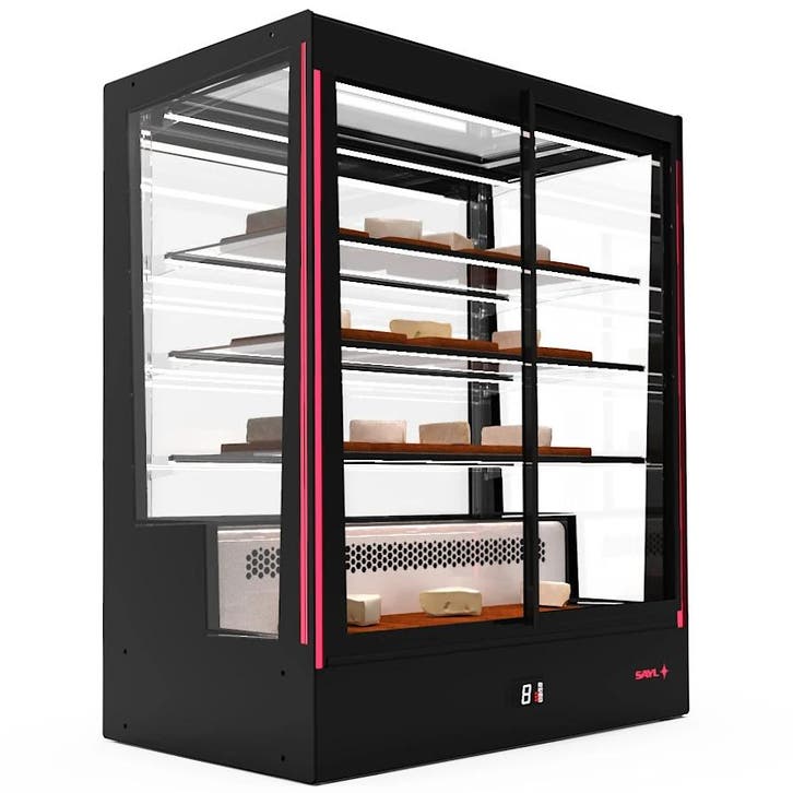 Koelvitrine | PAK | Zwart | +2°C/+6°C | Geforceerd | 4, Articles professionnels, Horeca | Équipement de cuisine, Envoi