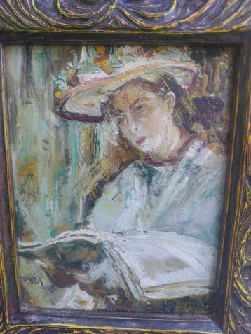 Lino Selvatico (1872-1924), attribuito a - La lettura