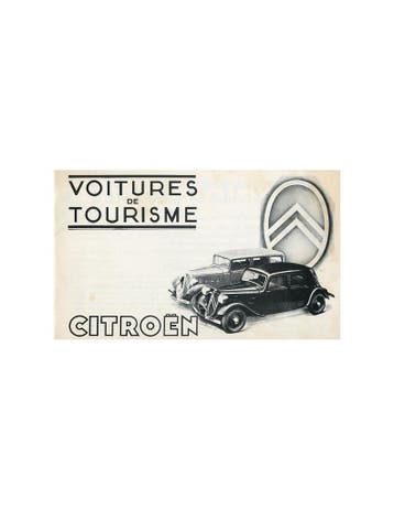 1936 CITROEN PROGRAMMA BROCHURE FRANS, Ophalen of Verzenden