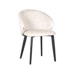 Stoel Logan | Crème | Elegance | Zwart Metalen Frame | 2, Verzenden