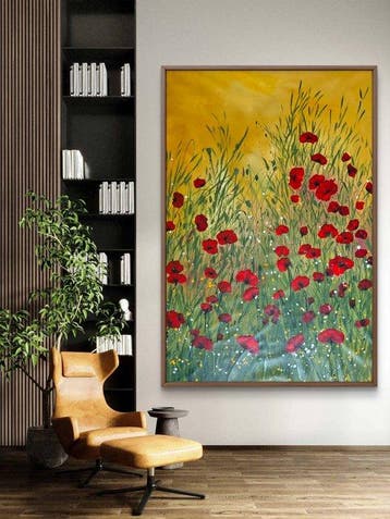 Alla Faber - Blossom Serenade – Scarlet Meadow XXL