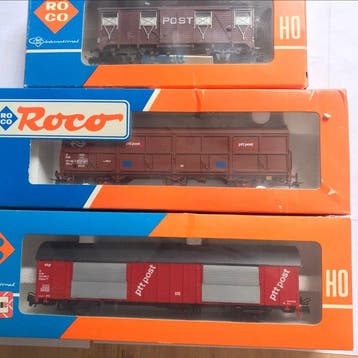 Roco H0 - 46338/4373/4387A - Modeltrein goederenwagon (6) -, Nieuw