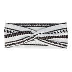 Haarband Twist 9cm – Bloemenprint Ibiza Streep – Jersey Stof, Nieuw