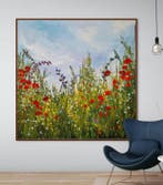 Irina Morisch - Poppies field Nr.17 -XXL square abstract