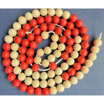 Klassikale Rekenketting 100 kralen rood/wit Hout 2m, Boeken, Verzenden, Nieuw
