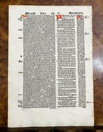 Nicolaus De Lyra - Incunabolo Bibbia Latina Venezia Pagina