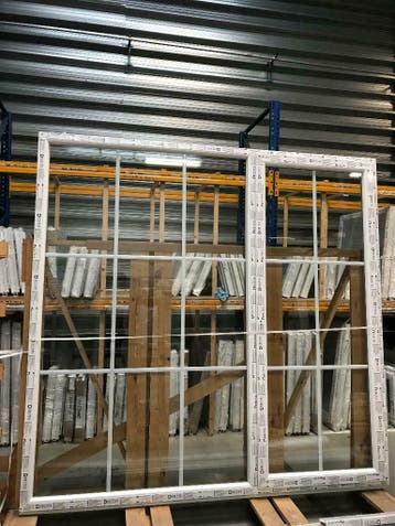 Vast-Draaikiep raam B2455mm x H2370mm staat: NIEUW, Kunststof, Nieuw, Ophalen of Verzenden, Inclusief glas