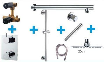 Sanifun Inbouw thermostaat set Shermon 200, Kraan