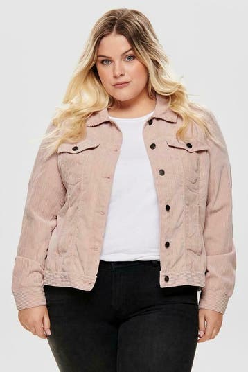 Jasje ONLY CARMAKOMA ribcord maat 46, Verzenden, Nieuw