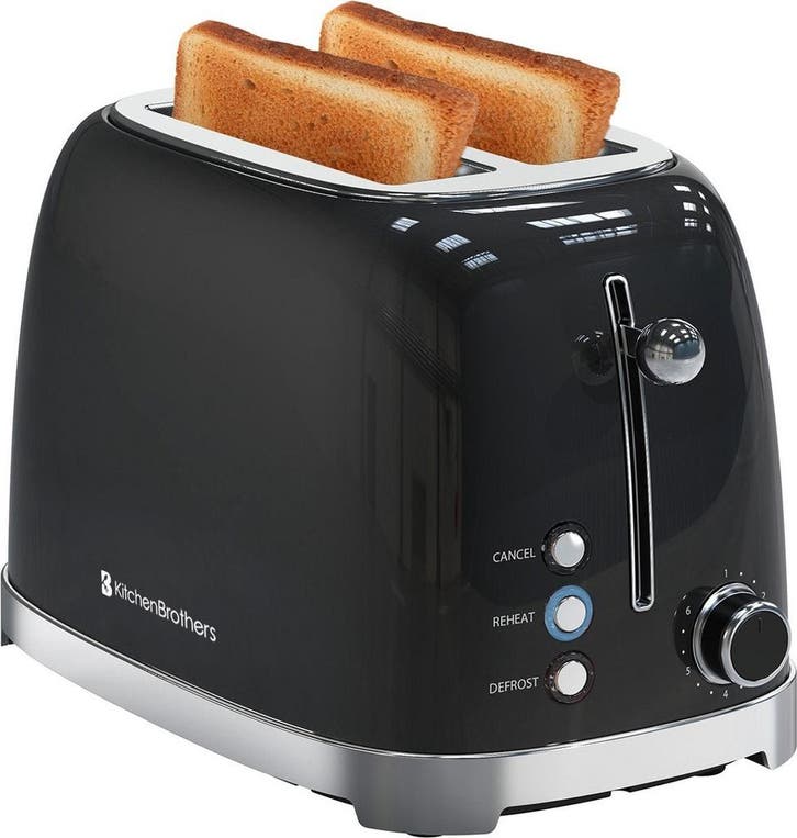 2dekans | KitchenBrothers Retro Broodrooster - Toaster - 6, Huis en Inrichting, Schoonmaakartikelen, Ophalen of Verzenden