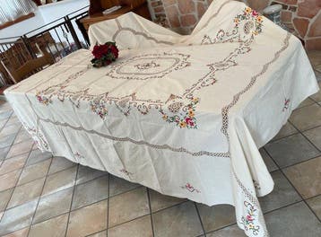 ricami artigianali - Couvre-lit - 265 cm - 230 cm -