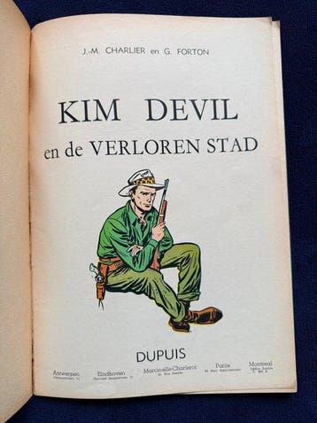 Kim Devil 1 - De verloren stad - 1 Album - Première édition, Nieuw