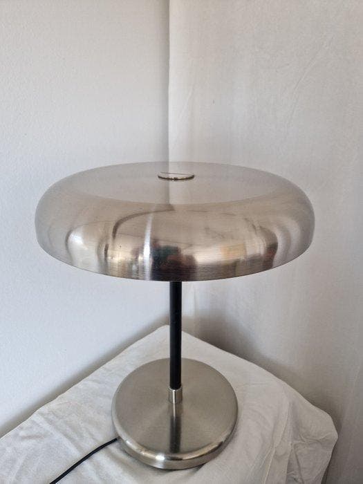 IKEA - Tafellamp - Chroom, Leder - Grimsö notarislamp, Antiquités & Art, Antiquités | Meubles | Chaises & Canapés