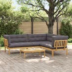 vidaXL 4 Stuk Tuinpallet Sofa Eenheden Massief Acacia Hout, Verzenden, Nieuw