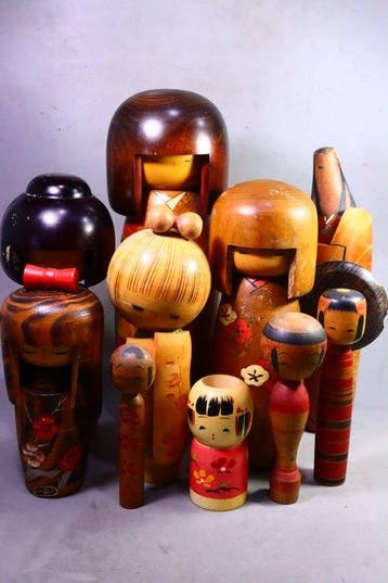 Bois - Sosaku Kokeshi Doll (10) - Période Shwa (1926–1989)