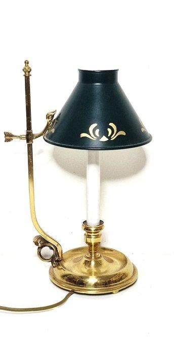 Lamp - Verguld messing - Bouillottelamp