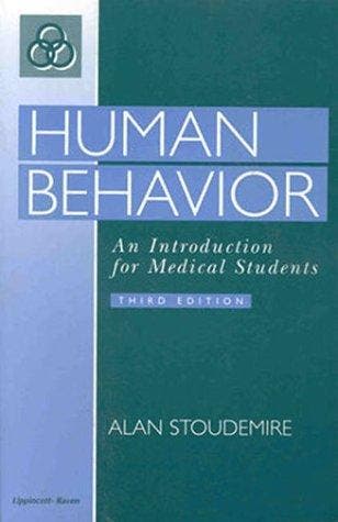 Human Behavior 9780397584611 Alan Stoudemire, Verzenden, Alan Stoudemire