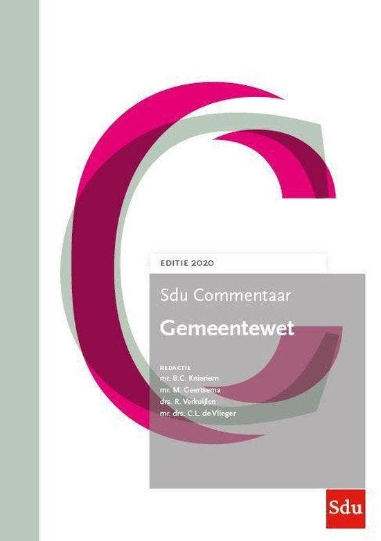 Sdu Commentaar Gemeentewet. Editie 2020 / SDU Commentaar, Boeken, Wetenschap, Zo goed als nieuw, Verzenden