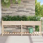 vidaXL Tuin Plantpot Beige 203 x 53 x 76,5 cm Massief, Verzenden, Nieuw