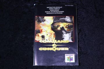 Command & Conquer Nintendo 64 N64 Manual NUS-P-NCCP-NEXP, Verzenden