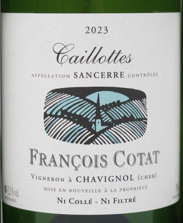 2023 François Cotat Caillottes - Sancerre - 4 Flessen, Nieuw