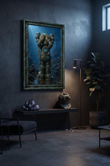 daveY - KAWS LEGO – Sunken Relic (Abyssal Patina), Nieuw
