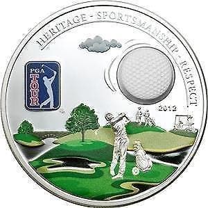 Cookeilanden. 5 Dollars 2012 PGA Tour - Golf Ball with