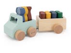 Veiling - Trixie Houten Speelgoed - Auto met aanhangwagen -