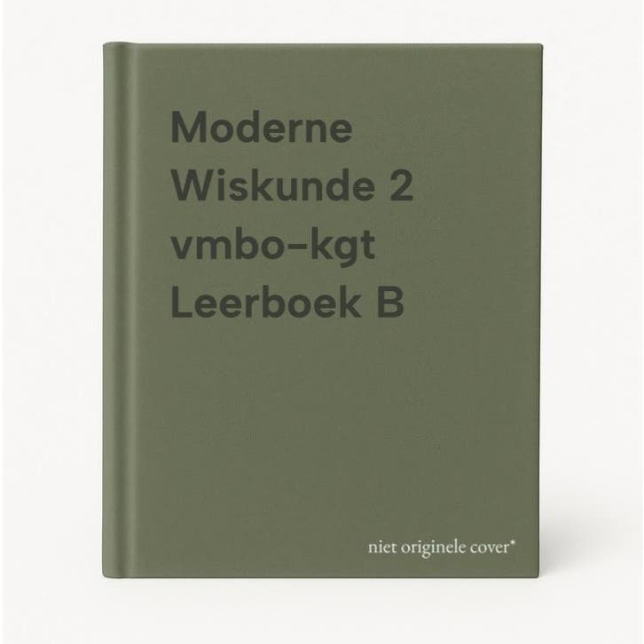 Moderne Wiskunde 2 vmbo-kgt Leerboek B 9789001120719, Livres, Livres Autre, Envoi