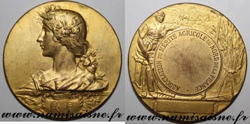 France Medaille Landwirtschaft Norden Frankreichs Agrar M..., Verzenden