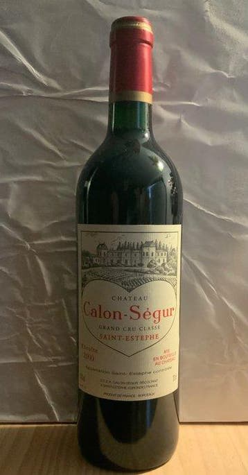 2000 Chateau Calon Segur - Bordeaux, Saint-Estèphe 3ème, Collections, Vins