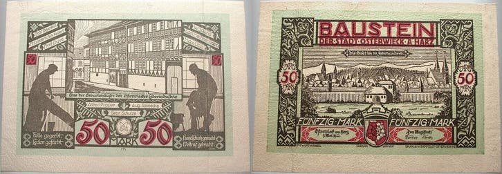 50 Mark 1 Notgeld der besonderen Art Osterwiecker Lederge..., Postzegels en Munten, Munten | Nederland, Verzenden