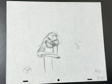 Walt Disney - Originele animatietekening van Timon - Timon &