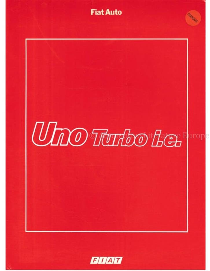 1985 FIAT UNO TURBO I.E. PERSMAP FRANS, Livres, Autos | Brochures & Magazines