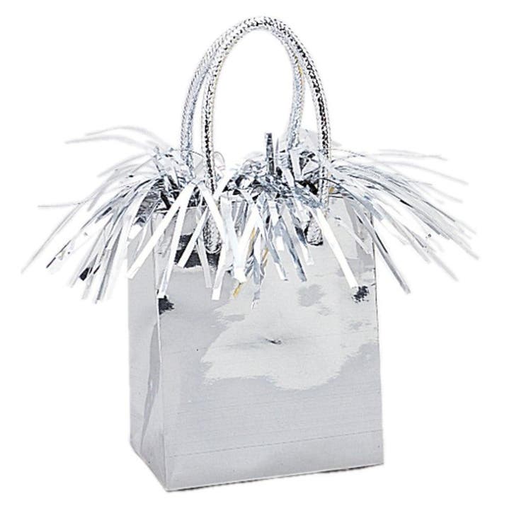 Ballon Gewicht Tas Zilver 8,3cm 157gr, Hobby en Vrije tijd, Feestartikelen, Nieuw, Verzenden