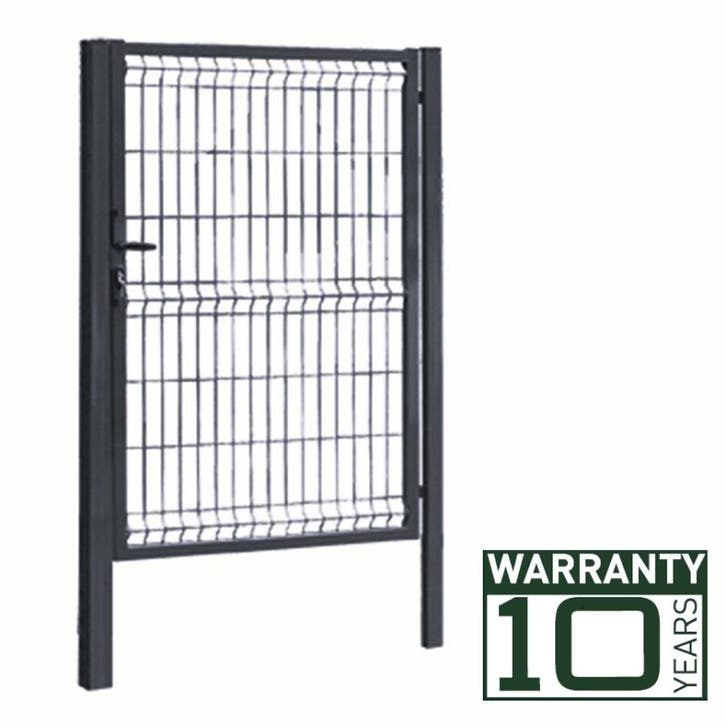 Tuinpoort (geschikt bij 3d draadpanelen) h150xb120 - zwart, Jardin & Terrasse, Écrans de jardin