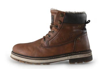 Mustang Veterboots in maat 44 Cognac, Overige kleuren, Verzenden, Boots, Mustang
