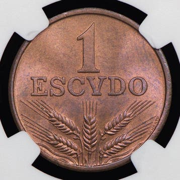 Portugal. Republic. 1 Escudo 1979 - EIXO VERTICAL - NGC - MS