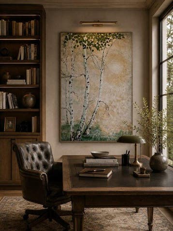 Alla Faber - Misty Light. Serie: Birch Reflections XXL