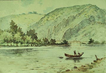 Charles Jules Broutta 1841-1916 - Aquarelle double face -, Antiek en Kunst, Kunst | Schilderijen | Klassiek