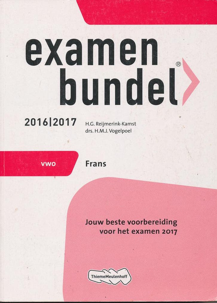 Examenbundel VWO Frans 2016/2017, Boeken, Schoolboeken, Verzenden