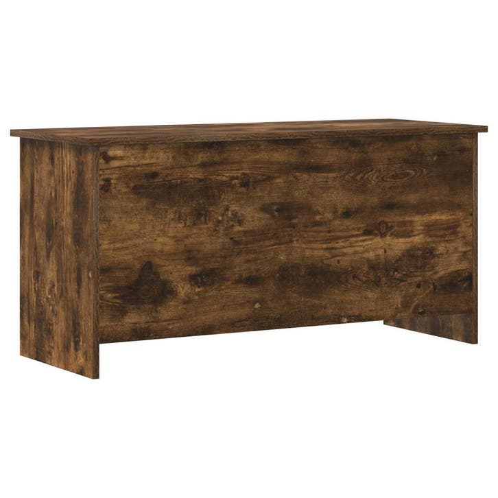vidaXL Opbergkist Gerookt eiken 100 x 40 x 50 cm Bewerkt, Maison & Meubles, Armoires | Autre, Envoi
