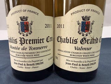 2011 Jean Paul & Benoît Droin 1° Cru Montée de Tonnerre&, Nieuw