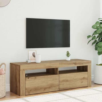 vidaXL Tv-meubel met LED 120x35x40 cm bewerkt hout, Verzenden
