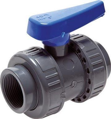 PVC 2-weg Kogelkraan Dubbele Wartel Rp 2 EPDM, Verzenden, Nieuw