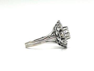 Ring - 18 karaat Witgoud, Platina - 1.20ct. tw. Diamant, Handtassen en Accessoires, Ringen, Nieuw