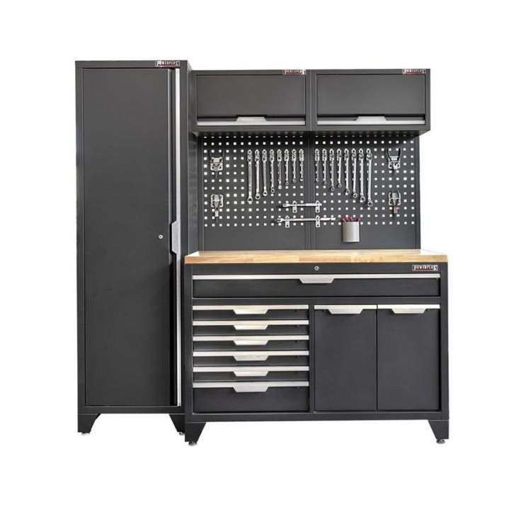 Gereedschapskasten set wandlengte 196 cm. hoge kast,, Bricolage & Construction, Établis, Enlèvement ou Envoi
