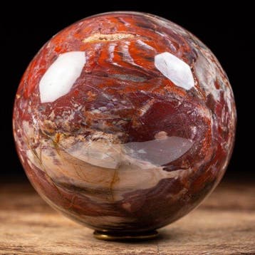 Premium kwaliteit versteend hout - Verzamelaarsbol - agaat-, Verzamelen, Mineralen en Fossielen